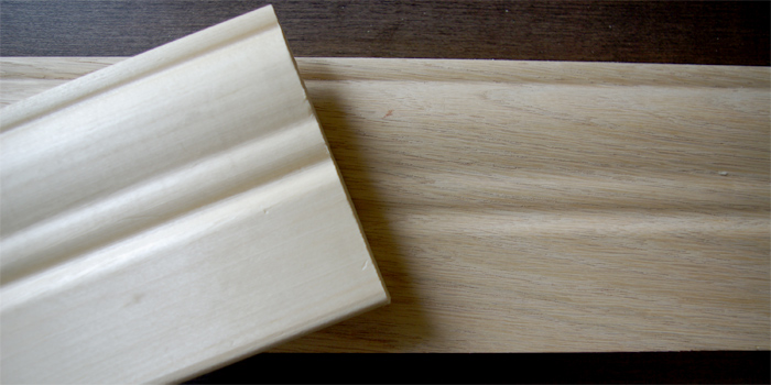 Moulures en bois franc et pin